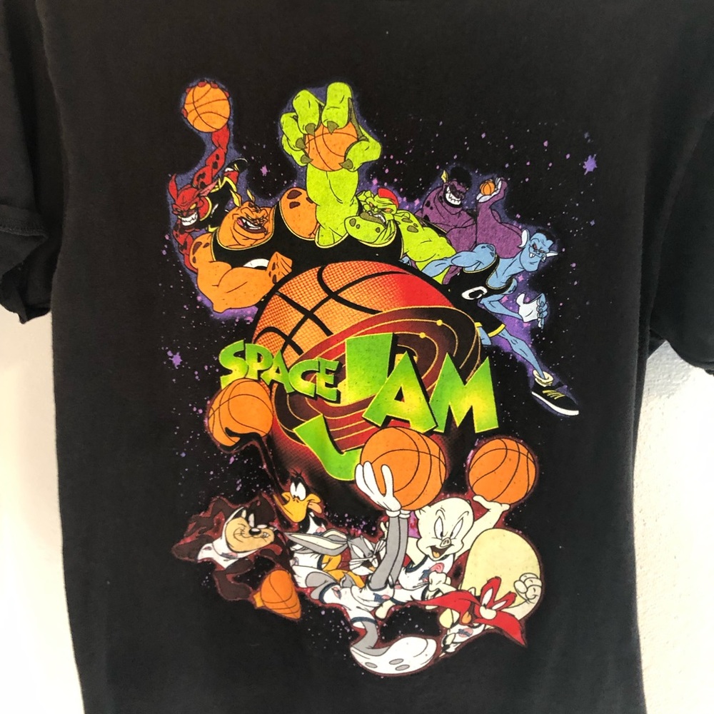 black space jam medium shirt